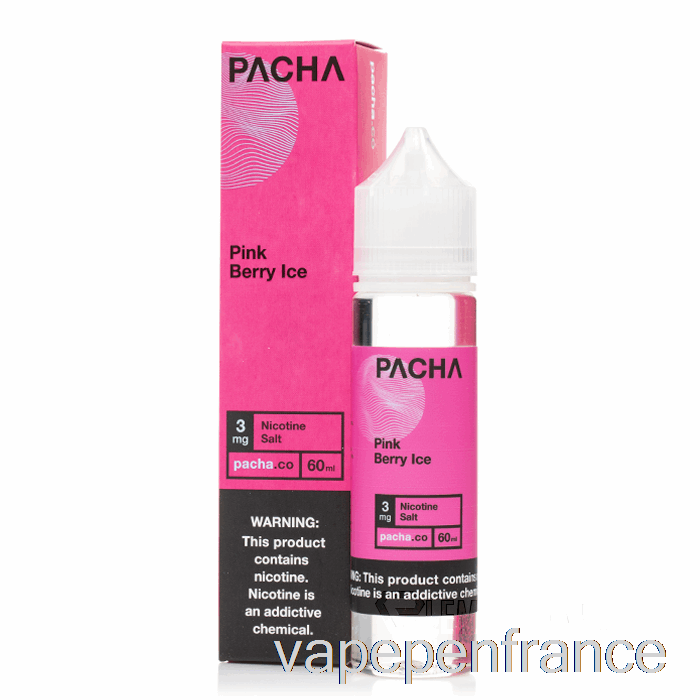 Glace Aux Baies Roses - Pacha - Stylo Vape 60ml 0mg